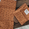 MINI ESTUCHE FLORES MARRÓN
