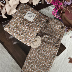 MINI ESTUCHE FLORES BEIG