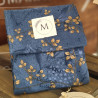 MINI ESTUCHE FLORES AZUL
