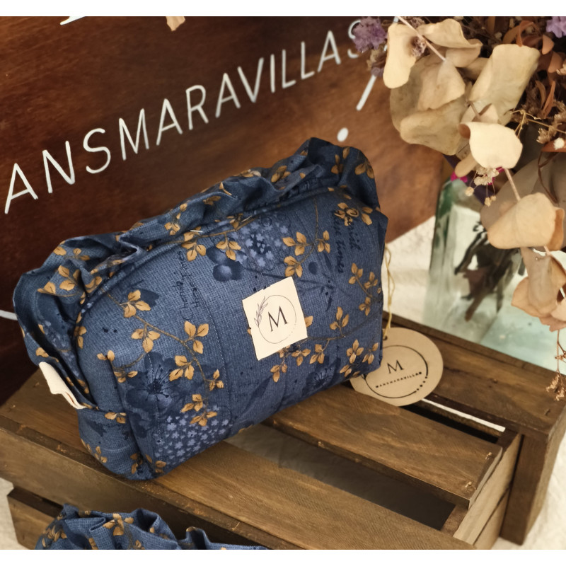 NECESER VOLANTES FLORES AZUL