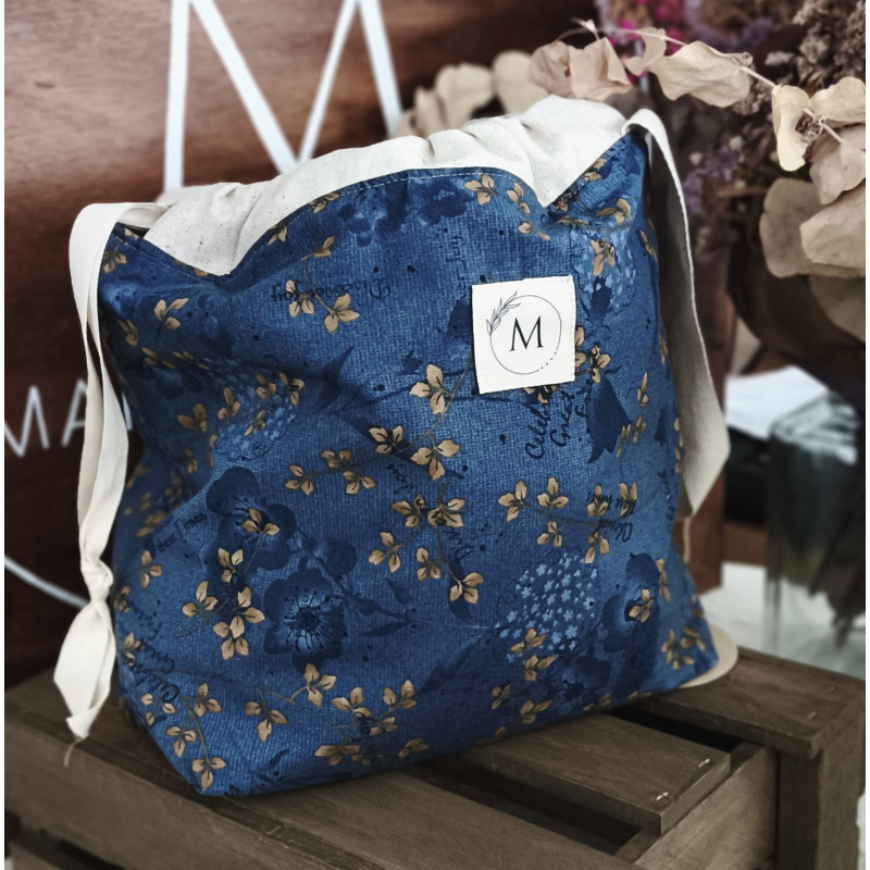 BOLSA NALA FLORES AZUL