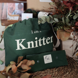 Bolsa I am a Knitter Verde