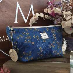 Neceser Básico flores azul