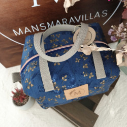 Neceser Alba flores azul