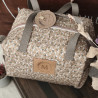 Neceser Alba flores beige