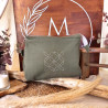 Bolsa sashiko verde