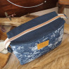 Pochette L flores azul