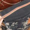 Pochette L flores azul