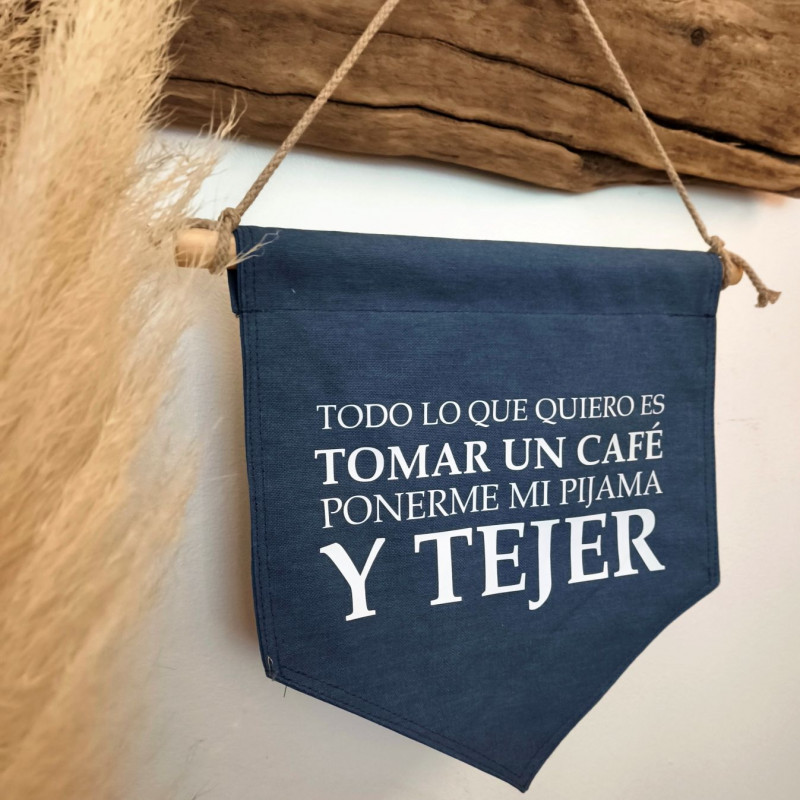 BANDERÍN CON MENSAJE