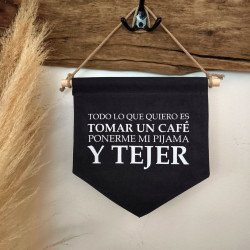 BANDERÍN CON MENSAJE