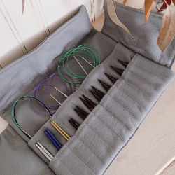 Estuche Luar Agujas azul
