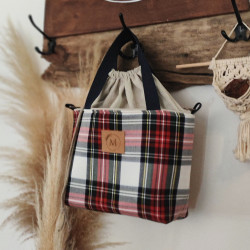 Bolso Luar cuadros  escocés...