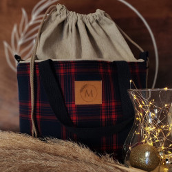 Bolso Luar cuadros  Azul