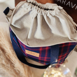 Bolso Luar cuadros  Azul