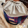 Bolso Luar cuadros  Azul