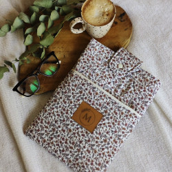 Funda libro / Tablet Flores Rosa