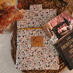 Funda libro / Tablet Flores Mostaza