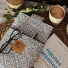 Funda libro / Tablet Hojas Azul
