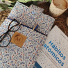 Funda libro / Tablet Hojas Azul