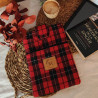 Funda libro / Tablet Cuadros Rojo