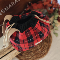 Bolsa Nala Cuadros Rojos