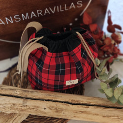 Bolsa Nala Cuadros Rojos