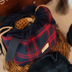 Bolsa Nala Cuadros Azul