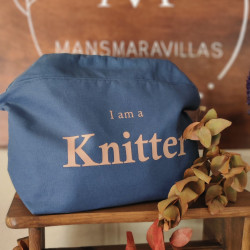 Neceser boca de Iobo knitter azul