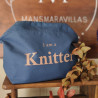 Neceser boca de Iobo knitter azul